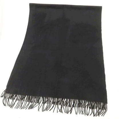 【中古】テビオット Teviot カシミヤ 大判 マフラー ブラック【 状態ランクB 】【 メンズ 】