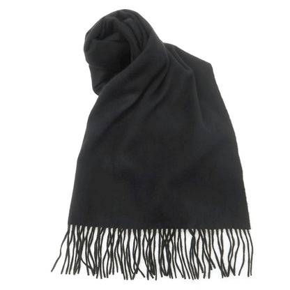 【中古】テビオット Teviot カシミヤ 大判 マフラー ブラック【 状態ランクB 】【 メンズ 】