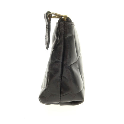 【中古】マルベリー MULBERRY クロコ型押しレザー RAFFLES HOTEL ポーチ ブラック【 状態ランクA 】【 ユニセックス 】