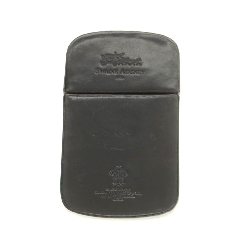 【中古】スウェイン アドニー ブリッグ SWAINE ADENEY BRIGG レザー 名刺入れ カードケース ブラック【 状態ランクC 】【 メンズ 】