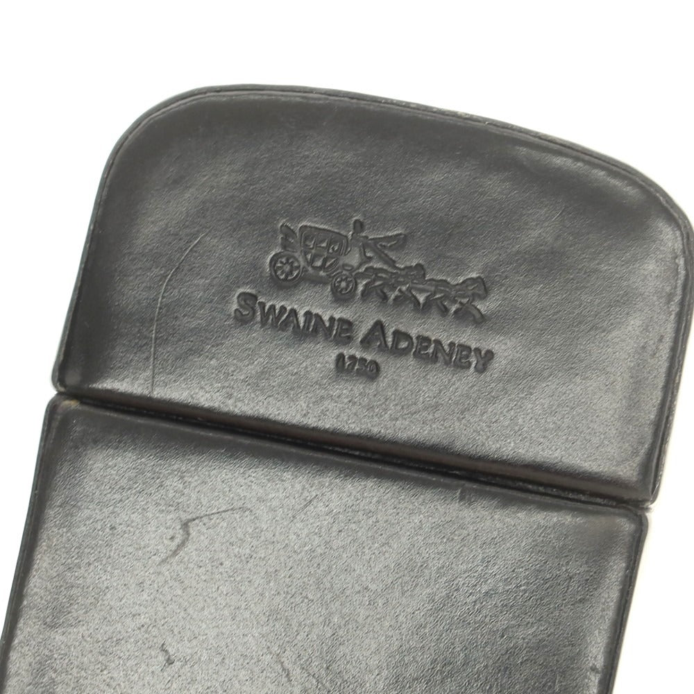 【中古】スウェイン アドニー ブリッグ SWAINE ADENEY BRIGG レザー 名刺入れ カードケース ブラック【 状態ランクC 】【 メンズ 】