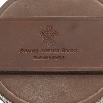 【中古】スウェイン アドニー ブリッグ SWAINE ADENEY BRIGG ブライドルレザー コースター 6枚セット ダークブラウン【 状態ランクB 】【 メンズ 】