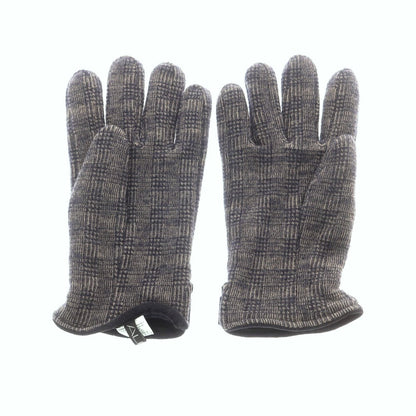 【中古】アルポ ALPO ウール グレンチェック フリースライニング 手袋 グローブ ネイビーxベージュ【 状態ランクB 】【 メンズ 】