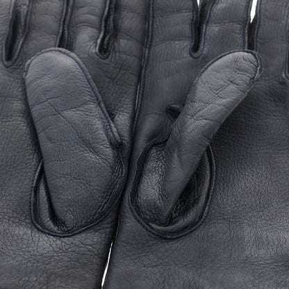 【中古】アルポ ALPO レザー カシミヤライニング 手袋 グローブ ネイビー【 8 1/2 】【 状態ランクB 】【 メンズ 】