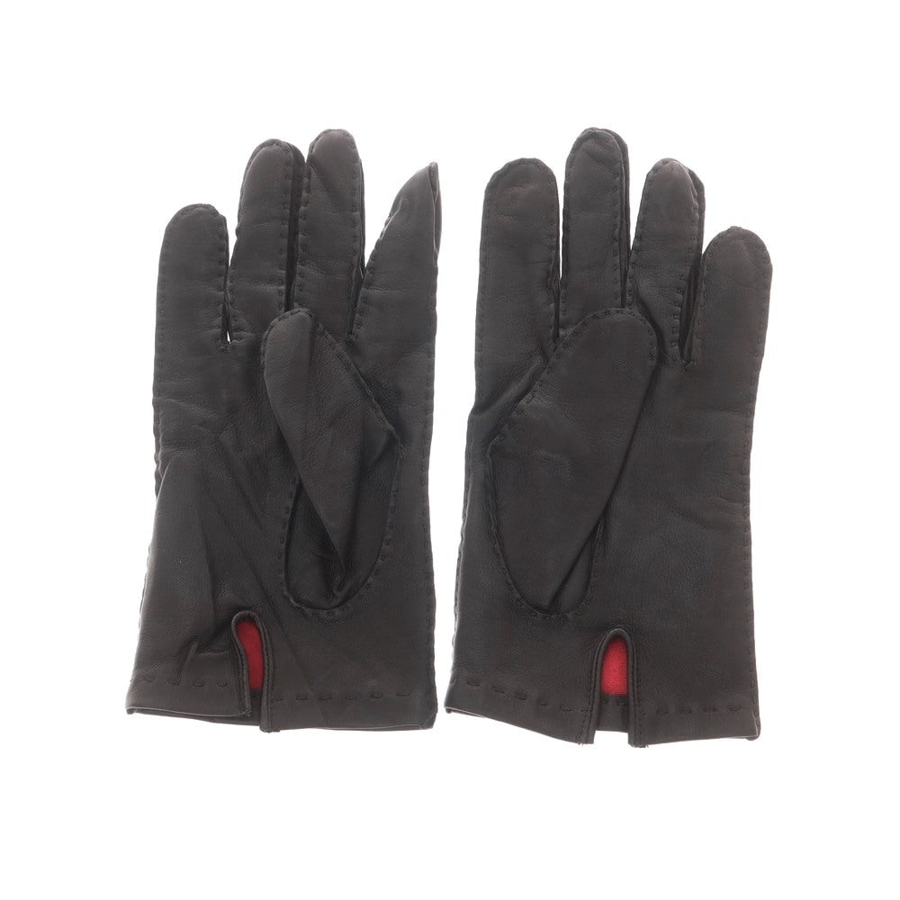 【中古】デンツ DENTS レザー シルクライニング 手袋 グローブ ブラック【サイズ8】【 状態ランクB 】【 メンズ 】 [CPD]