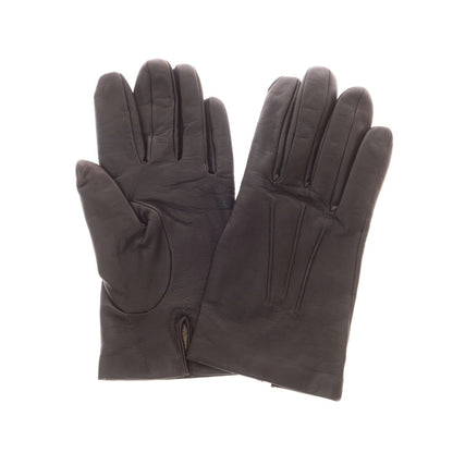 【中古】デンツ DENTS レザー ウール系ライニング 手袋 グローブ ダークブラウン【 状態ランクB 】【 メンズ 】
