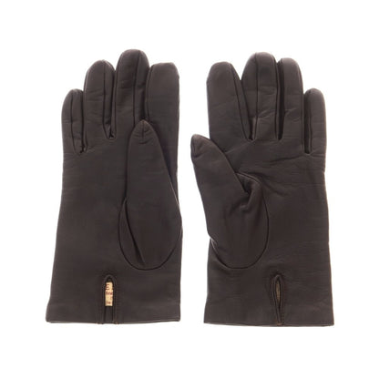 【中古】デンツ DENTS レザー ウール系ライニング 手袋 グローブ ダークブラウン【 状態ランクB 】【 メンズ 】