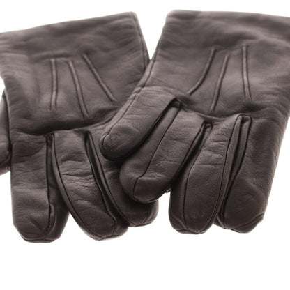 【中古】デンツ DENTS レザー ウール系ライニング 手袋 グローブ ダークブラウン【 状態ランクB 】【 メンズ 】