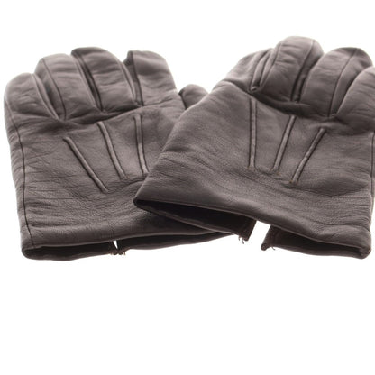 【中古】デンツ DENTS レザー ウール系ライニング 手袋 グローブ ダークブラウン【 状態ランクB 】【 メンズ 】