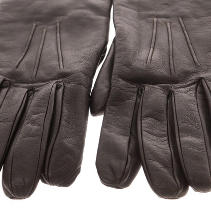 【中古】デンツ DENTS レザー ウール系ライニング 手袋 グローブ ダークブラウン【 状態ランクB 】【 メンズ 】