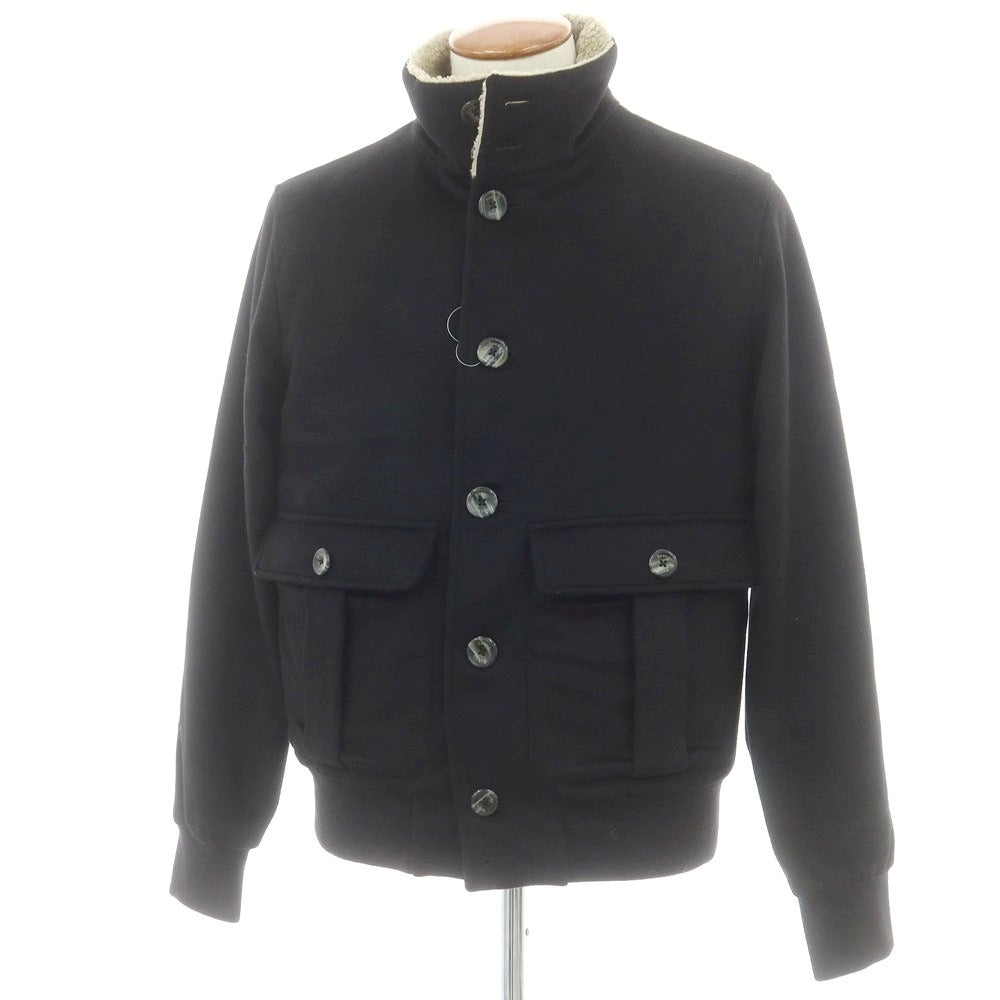 【中古】ヘルノ Herno ウールカシミヤ 中綿 バルスタリーノブルゾン ブラック【 48 】【 状態ランクB 】【 メンズ 】