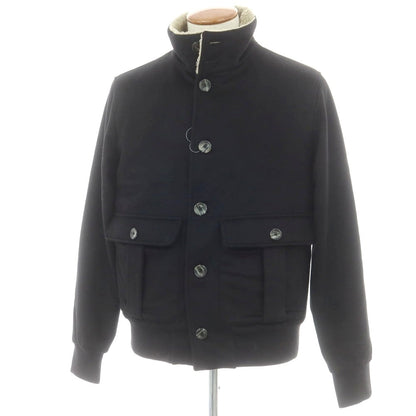 【中古】ヘルノ Herno ウールカシミヤ 中綿 バルスタリーノブルゾン ブラック【 48 】【 状態ランクB 】【 メンズ 】