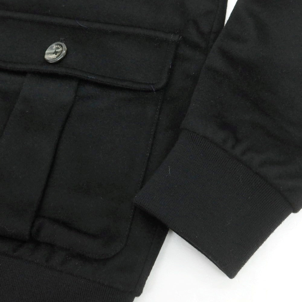 【中古】ヘルノ Herno ウールカシミヤ 中綿 バルスタリーノブルゾン ブラック【 48 】【 状態ランクB 】【 メンズ 】