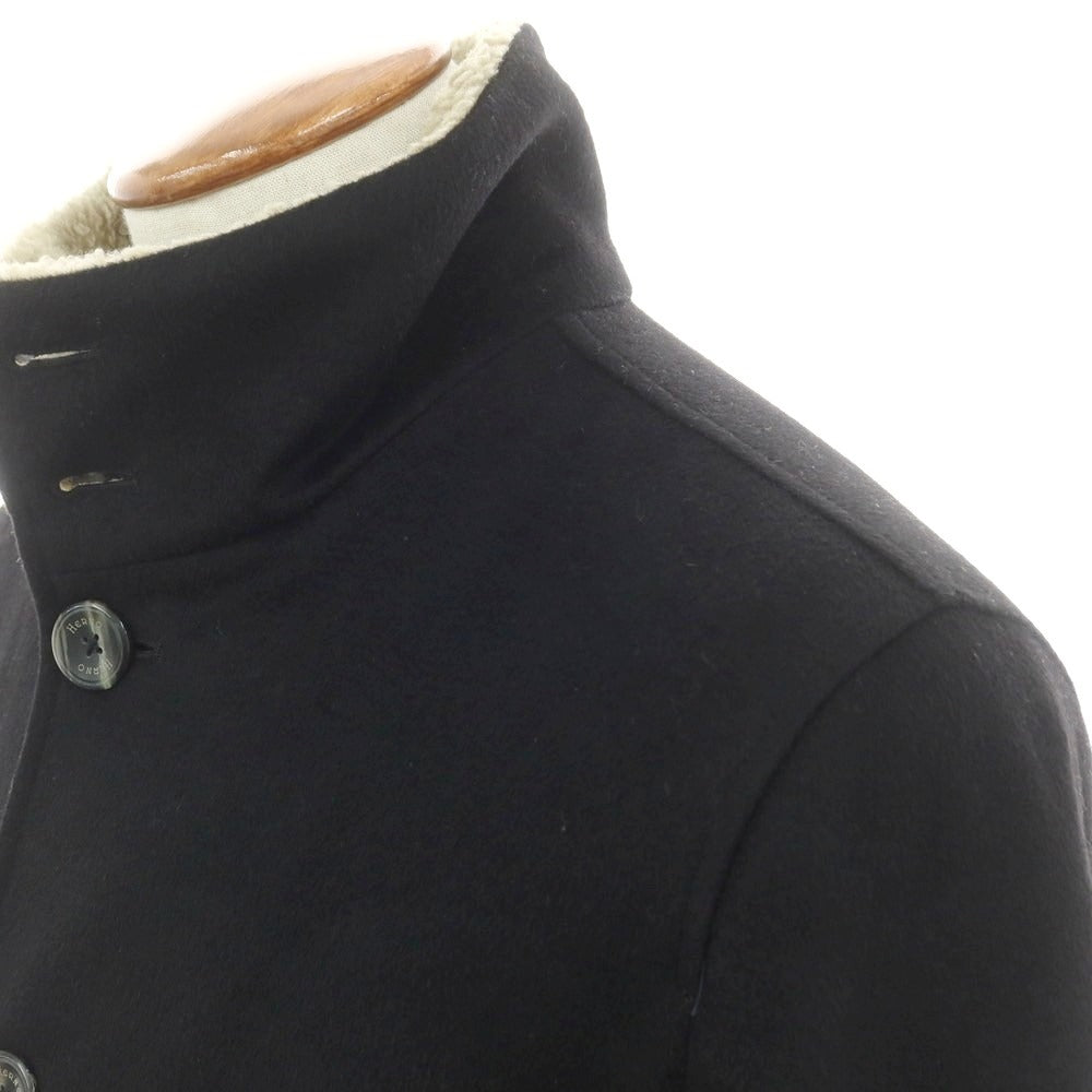 【中古】ヘルノ Herno ウールカシミヤ 中綿 バルスタリーノブルゾン ブラック【 48 】【 状態ランクB 】【 メンズ 】
