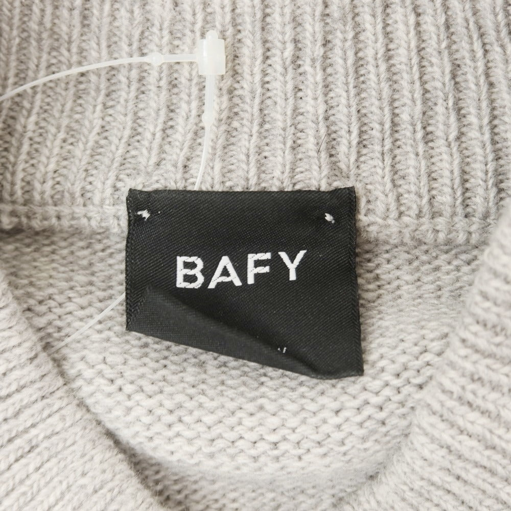 【中古】バフィー BAFY ウール ハイネック プルオーバーニット ライトグレー【 48 】【 状態ランクB 】【 メンズ 】