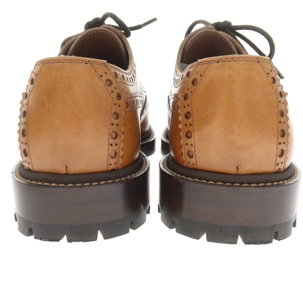 【中古】ブルネロクチネリ Brunello Cucinelli ウイングチップ ドレスシューズ ライトブラウン【 41 】【 状態ランクB 】【 メンズ 】