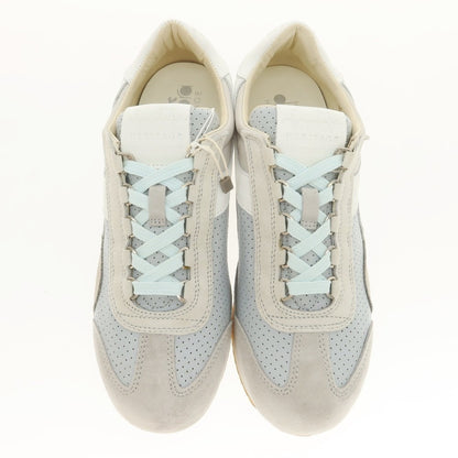 【中古】ディアドラ Diadora HERITAGE EQUIPE スニーカー ライトグレーxホワイト【 26 】【 状態ランクA 】【 メンズ 】