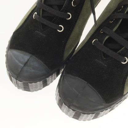 【中古】コムデギャルソンシャツ COMME des GARCONS SHIRT × SPALWART スエード スニーカー オリーブxブラック【 41 】【 状態ランクA 】【 メンズ 】