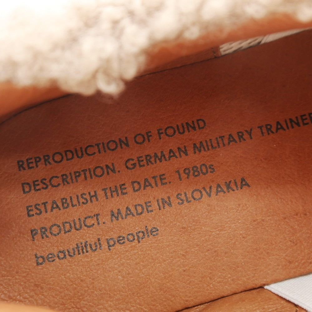 [Used] [Unused] Beautiful People × REPRODUCTION OF FOUND German Military Trainer Boa Sneakers Dark Beige [43] [Condition Rank S] [Men&