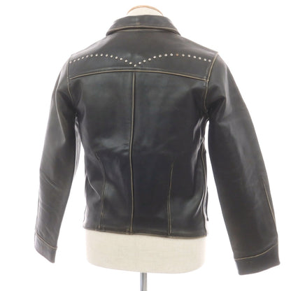 【中古】レッドイヤー ポールスミス RED EAR PAUL SMITH スタッズ レザーブルゾン ブラック【 M 】【 状態ランクC 】【 メンズ 】