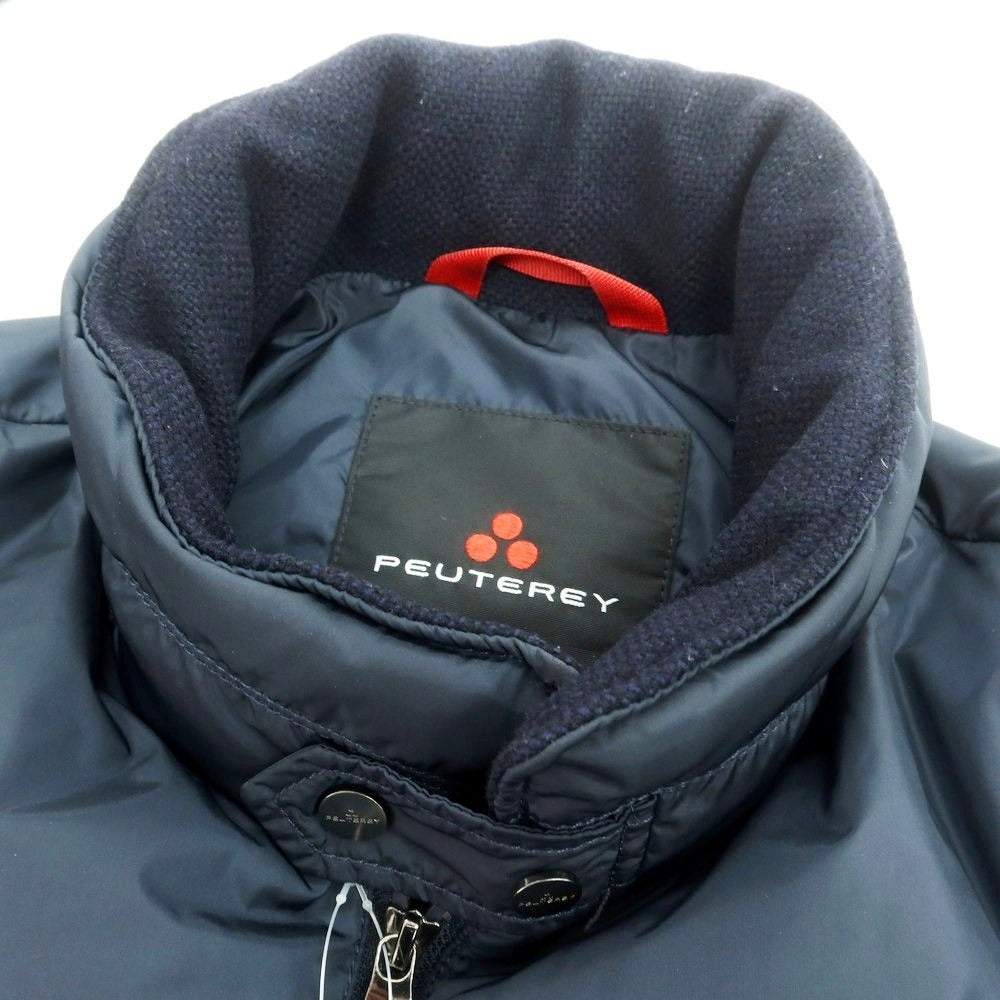 【中古】ピューテリー PEUTEREY ナイロン ダウンジャケット グレイッシュネイビー【サイズM】【 状態ランクB 】【 メンズ 】 [CPD]