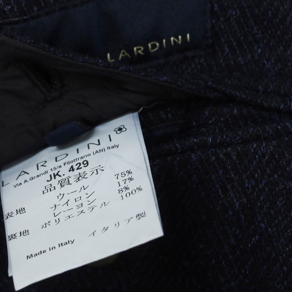 【中古】ラルディーニ LARDINI ウール テーラードジャケット ネイビー【 48 】【 状態ランクB 】【 メンズ 】