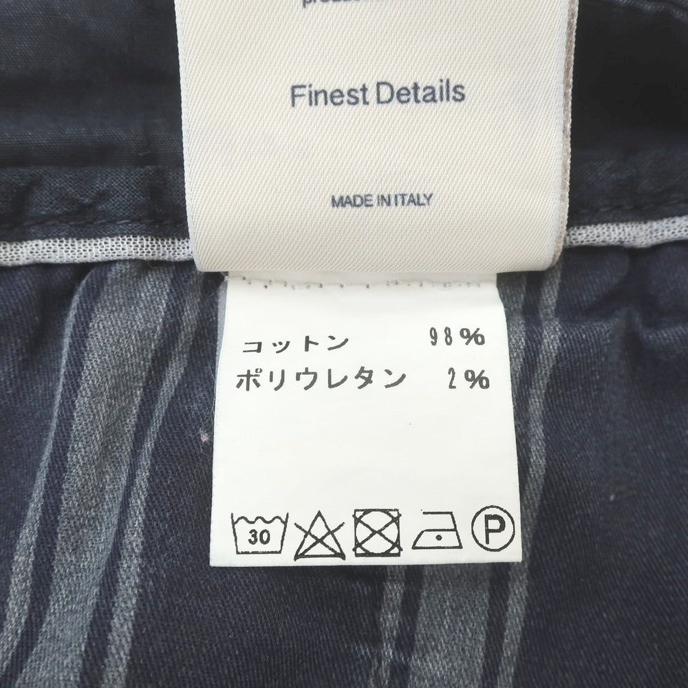【中古】チープラス C+ ストレッチ コットン カジュアルスラックスパンツ ネイビー【 31 】【 状態ランクC 】【 メンズ 】