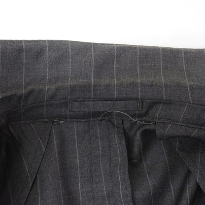 【中古】ラルディーニ LARDINI ウール ストライプ 3つボタンスーツ ダークグレー【 46 】【 状態ランクC 】【 メンズ 】