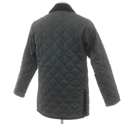 【中古】ラベンハム LAVENHAM ポリエステル 中綿 キルティングブルゾン グレーxブラック【 34 】【 状態ランクB 】【 メンズ 】