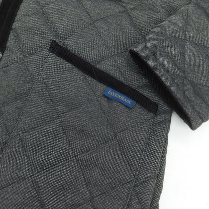【中古】ラベンハム LAVENHAM ポリエステル 中綿 キルティングブルゾン グレーxブラック【 34 】【 状態ランクB 】【 メンズ 】