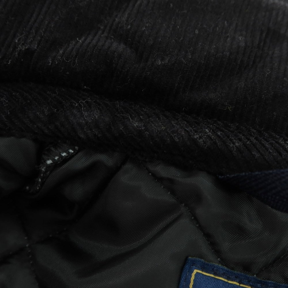 【中古】ラベンハム LAVENHAM ポリエステル 中綿 キルティングブルゾン グレーxブラック【 34 】【 状態ランクB 】【 メンズ 】