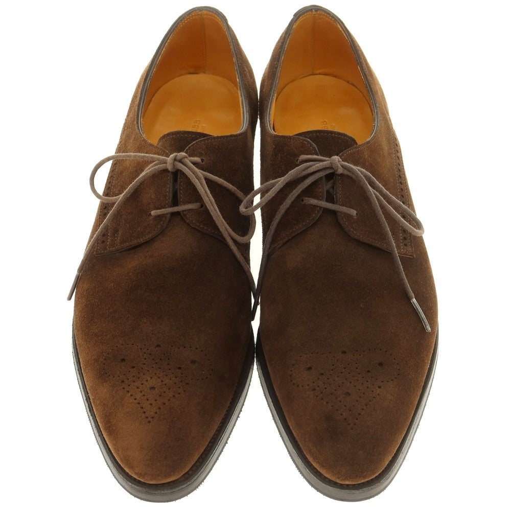 【中古】ジョンロブ John Lobb CHELMSFORD スエード ドレスシューズ ブラウン【 8E 】【 状態ランクB 】【 メンズ 】
