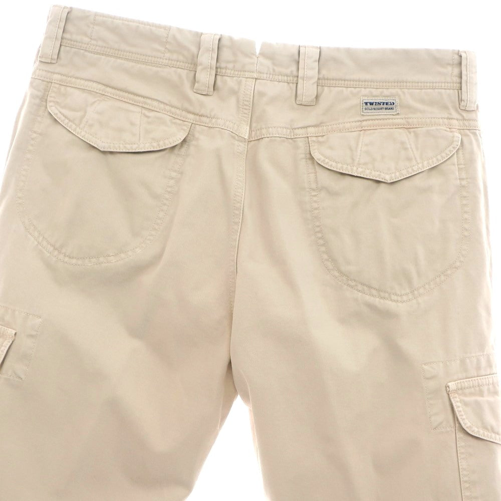 【中古】ジーティーアー ツイステッド G.T.A TWISTED コットン カーゴパンツ ベージュ【 48 】【 状態ランクC 】【 メンズ 】