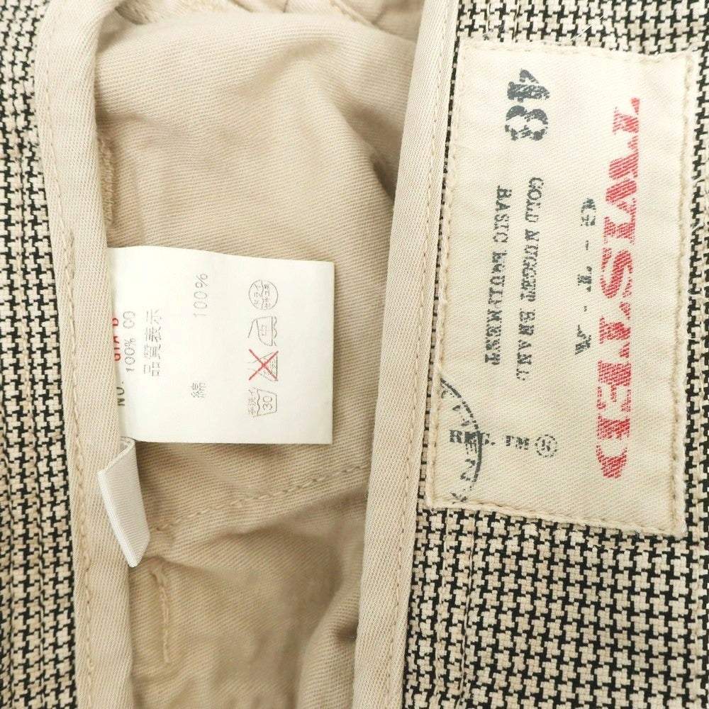 【中古】ジーティーアー ツイステッド G.T.A TWISTED コットン カーゴパンツ ベージュ【 48 】【 状態ランクC 】【 メンズ 】
