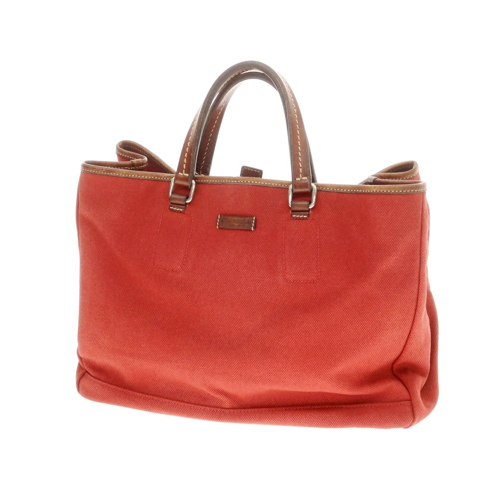 【中古】ダニエルアンドボブ Daniel &amp; Bob キャンバス トートバッグ レッド【 状態ランクC 】【 メンズ 】