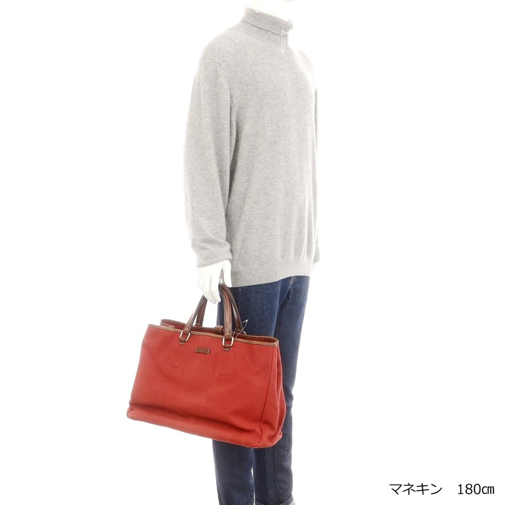 【中古】ダニエルアンドボブ Daniel &amp; Bob キャンバス トートバッグ レッド【 状態ランクC 】【 メンズ 】 [APD]