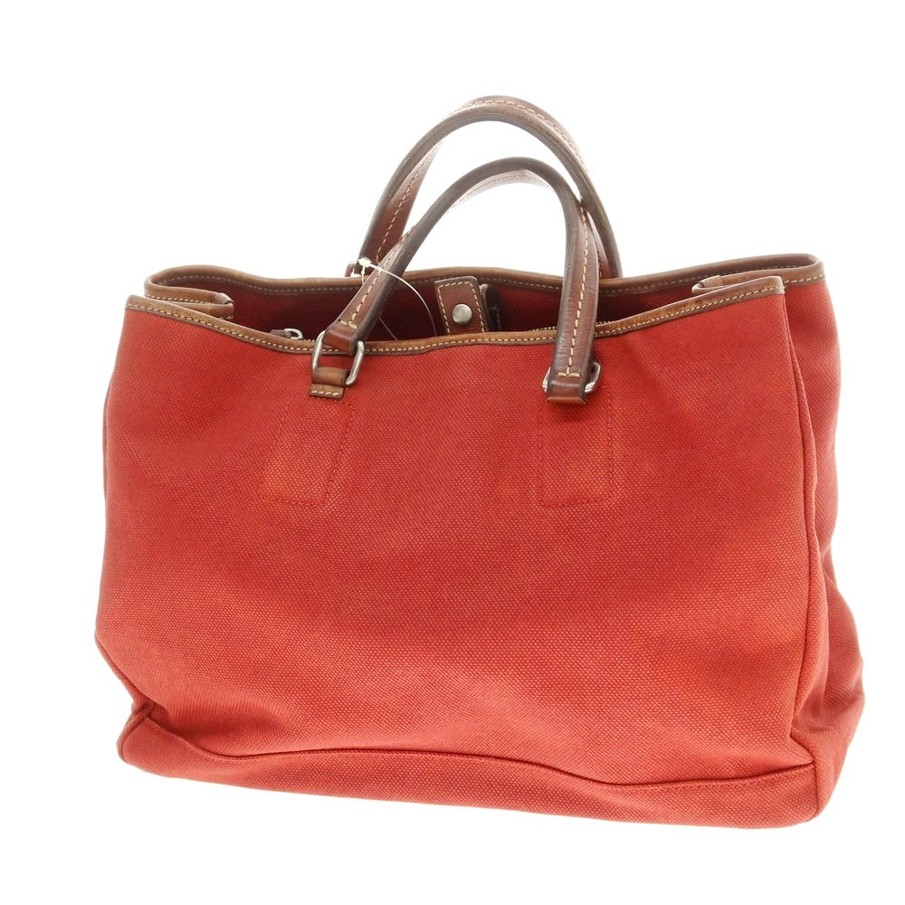 【中古】ダニエルアンドボブ Daniel &amp; Bob キャンバス トートバッグ レッド【 状態ランクC 】【 メンズ 】