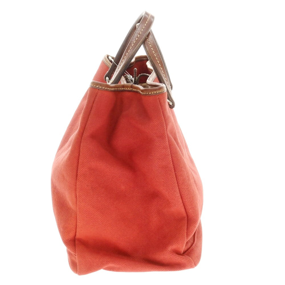 【中古】ダニエルアンドボブ Daniel &amp; Bob キャンバス トートバッグ レッド【 状態ランクC 】【 メンズ 】 [APD]