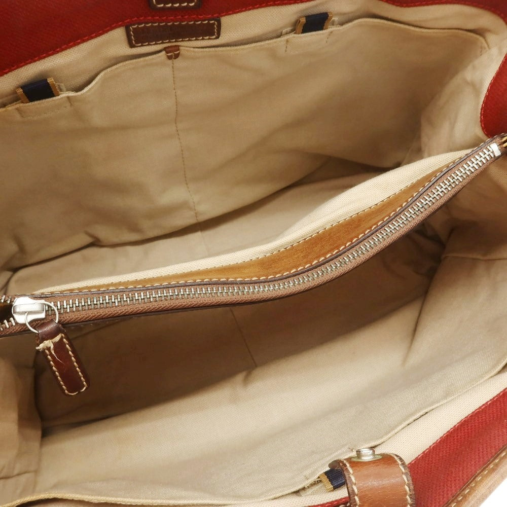 【中古】ダニエルアンドボブ Daniel &amp; Bob キャンバス トートバッグ レッド【 状態ランクC 】【 メンズ 】 [APD]