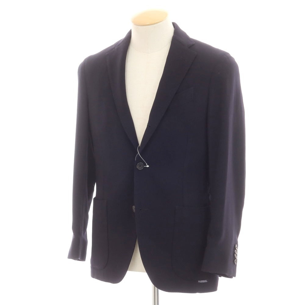【中古】ラルディーニ LARDINI ウール 3B テーラードジャケット ダークネイビー【 44 】【 状態ランクC 】【 メンズ 】