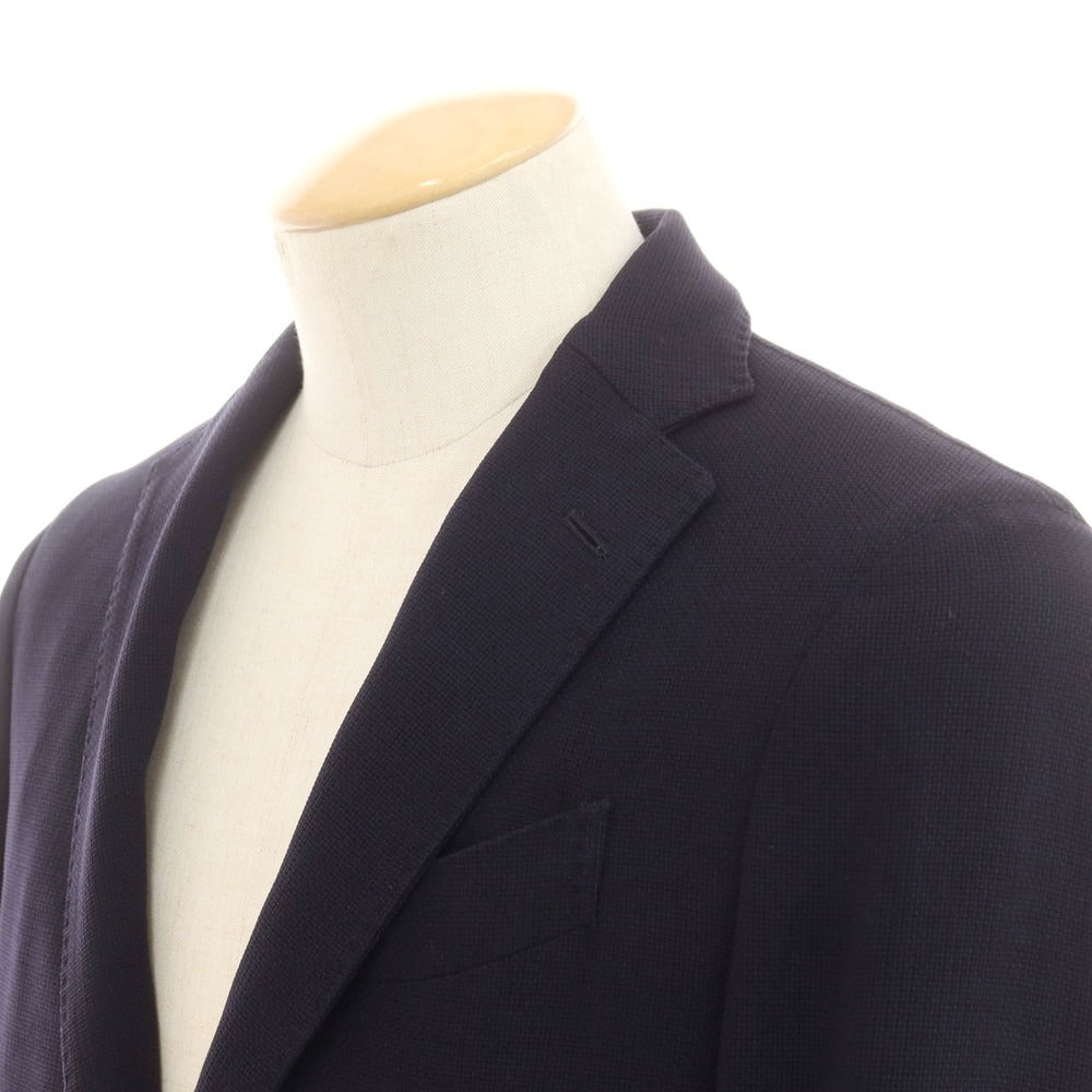 【中古】ラルディーニ LARDINI ウール 3B テーラードジャケット ダークネイビー【 44 】【 状態ランクC 】【 メンズ 】