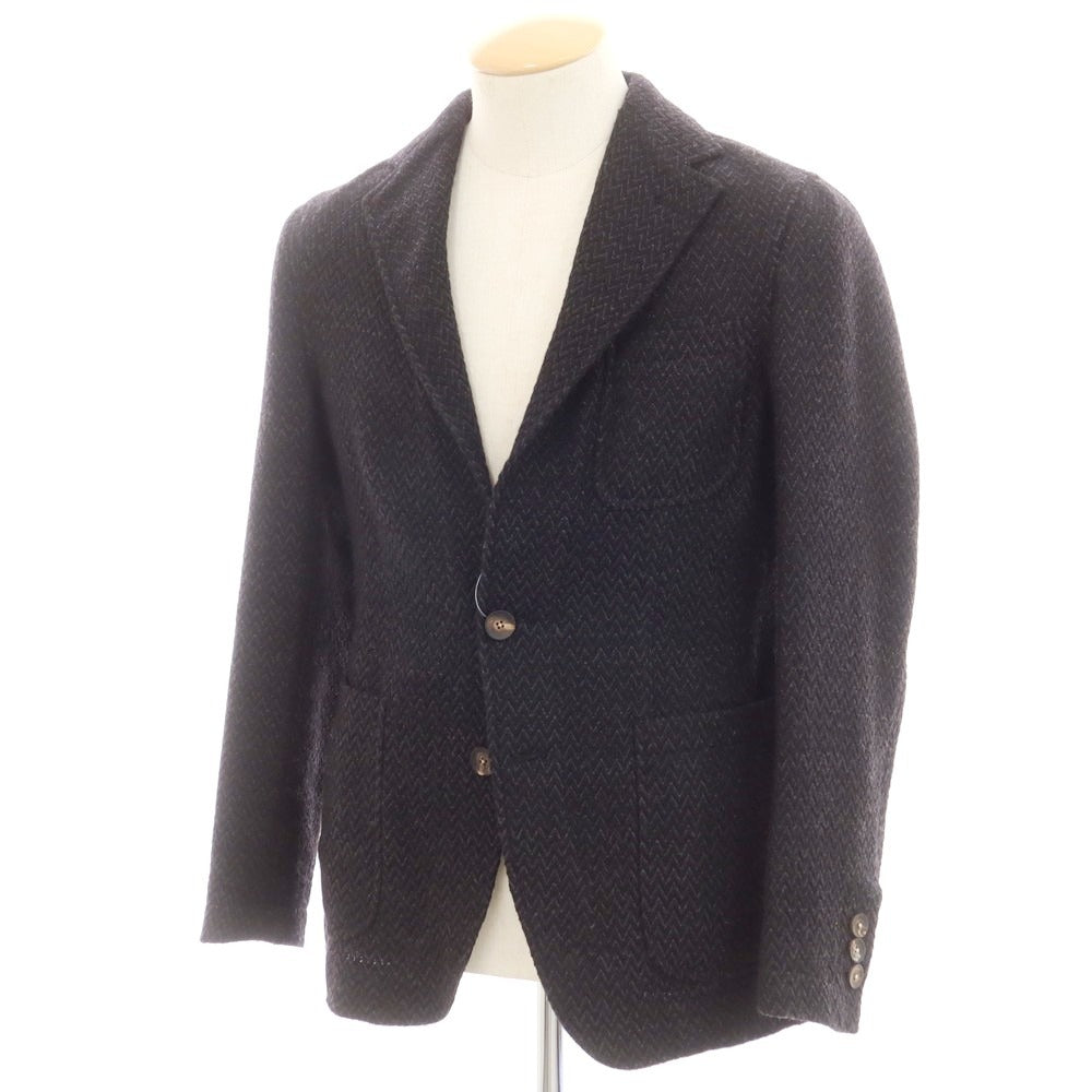 【中古】ザ ジジ THE GIGI ウール 2B カジュアルジャケット ブラックxグレー【サイズ44】【 状態ランクB 】【 メンズ 】 [EPD]