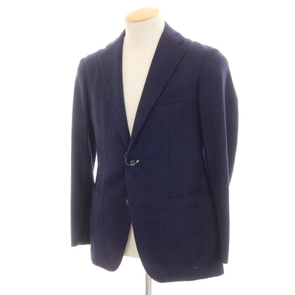 【中古】タリアトーレ TAGLIATORE MONTECARLO ウールナイロン 2B テーラードジャケット ネイビー【 44 】【 状態ランクC 】【 メンズ 】
