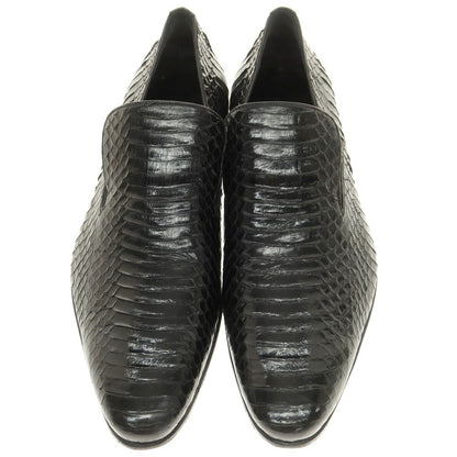 【中古】グッチ GUCCI パイソンレザー ローファー ブラック【 7E 】【 状態ランクB 】【 メンズ 】