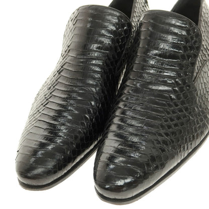 【中古】グッチ GUCCI パイソンレザー ローファー ブラック【 7E 】【 状態ランクB 】【 メンズ 】