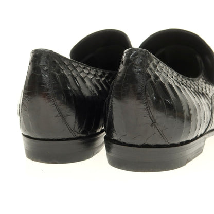 【中古】グッチ GUCCI パイソンレザー ローファー ブラック【 7E 】【 状態ランクB 】【 メンズ 】