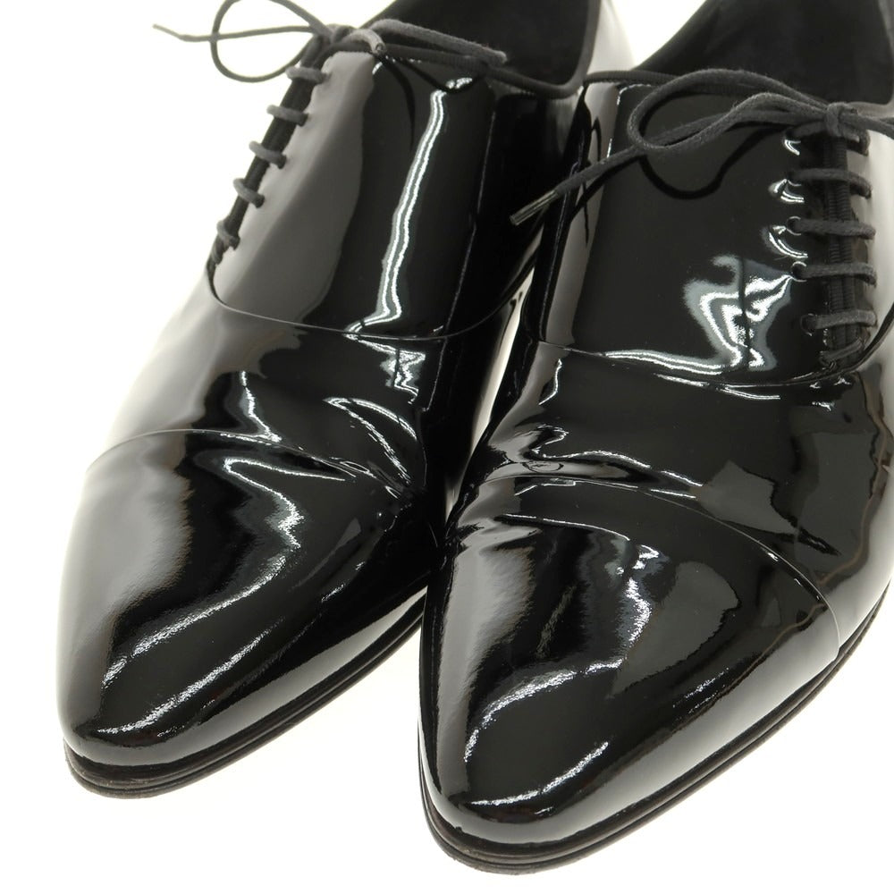 【中古】グッチ GUCCI パテントレザー サイドレース ドレスシューズ ブラック【 39 1/2E 】【 状態ランクB 】【 メンズ 】
