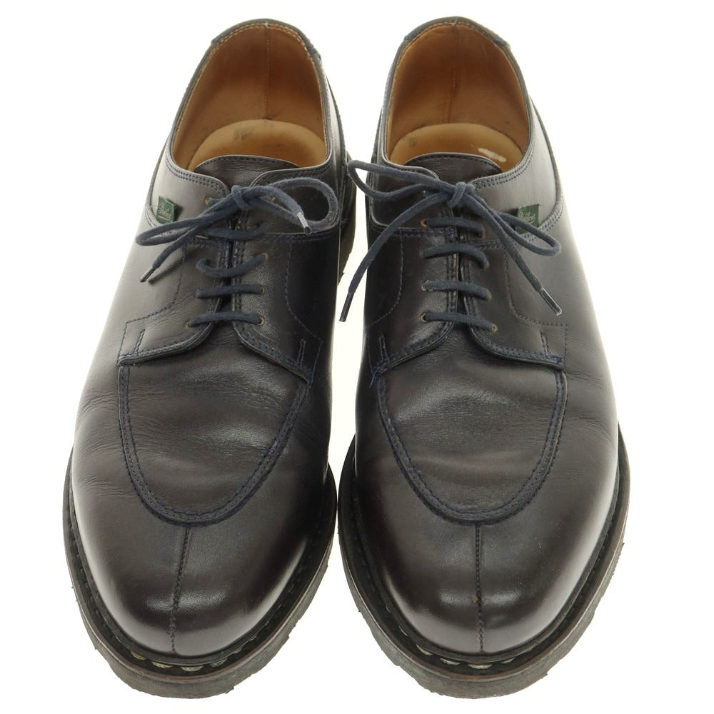 【中古】パラブーツ Paraboot AVIGNON スプリットトゥ ドレスシューズ ネイビー【 8 1/2 】【 状態ランクC 】【 メンズ 】