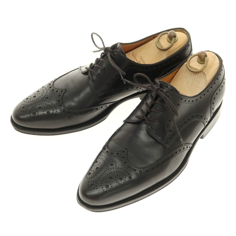 【中古】ジャランスリウァヤ JALAN SRIWIJAYA ウイングチップ ドレスシューズ ブラック【 9 】【 状態ランクC 】【 メンズ 】