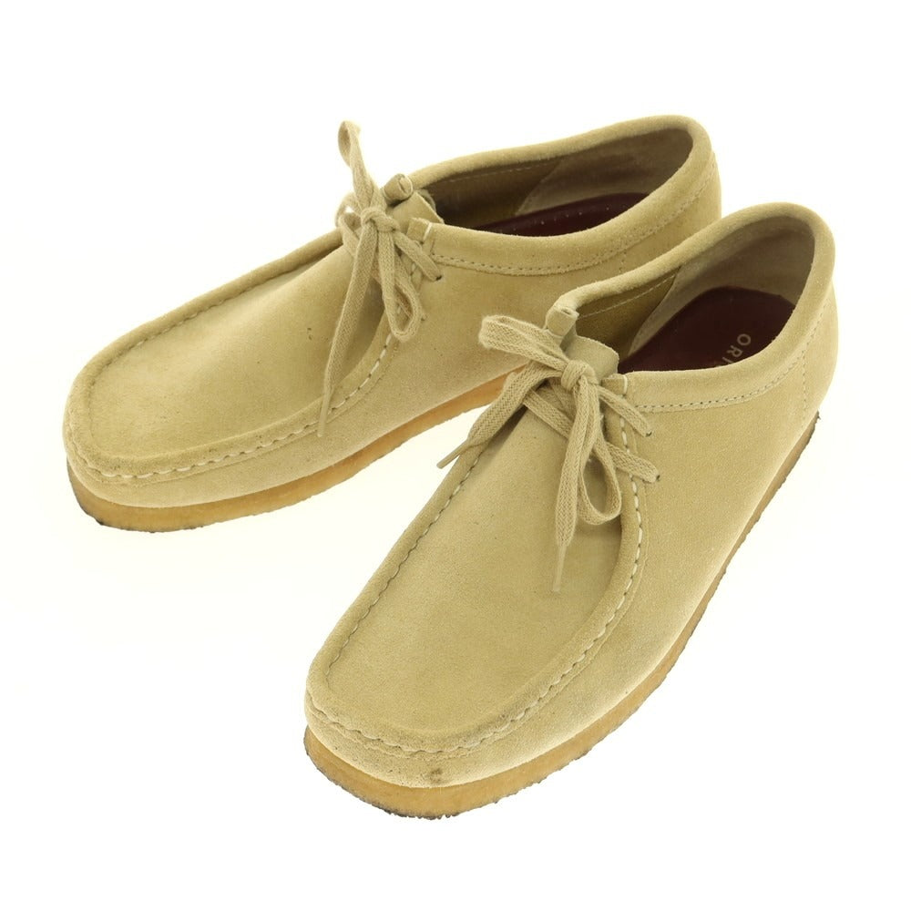 【中古】クラークス Clarks スエード ワラビーブーツ ベージュ【 26.5 】【 状態ランクC 】【 メンズ 】